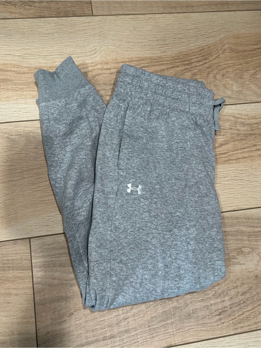 Under Armour Heather Gray Logo Sweat Joggers
